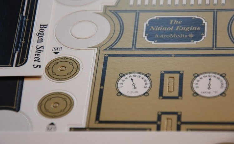 Silnik Nitinol — model po złożeniu