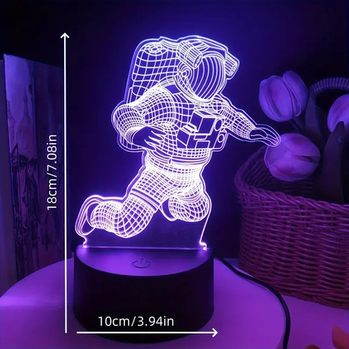 Lampka LED 3D Astronauta - zmieniająca kolory