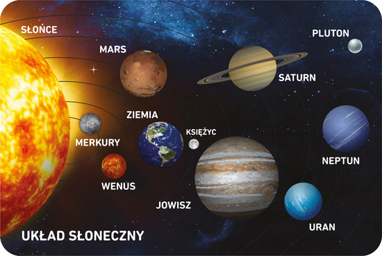 Dywan dla dzieci ultra miękki - Układ słoneczny