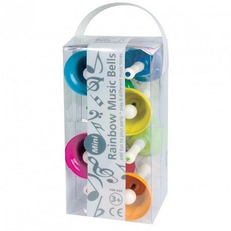 Dzwonki muzyczne z kolorowymi nutami do nauki dźwięków