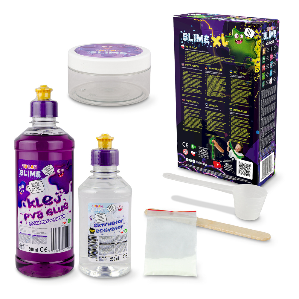 Świecący SLIME w trakcie eksperymentu