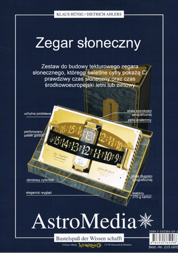 Duży cyfrowy zegar słoneczny